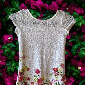 Guess Kids Girl's Floral Lace Dress